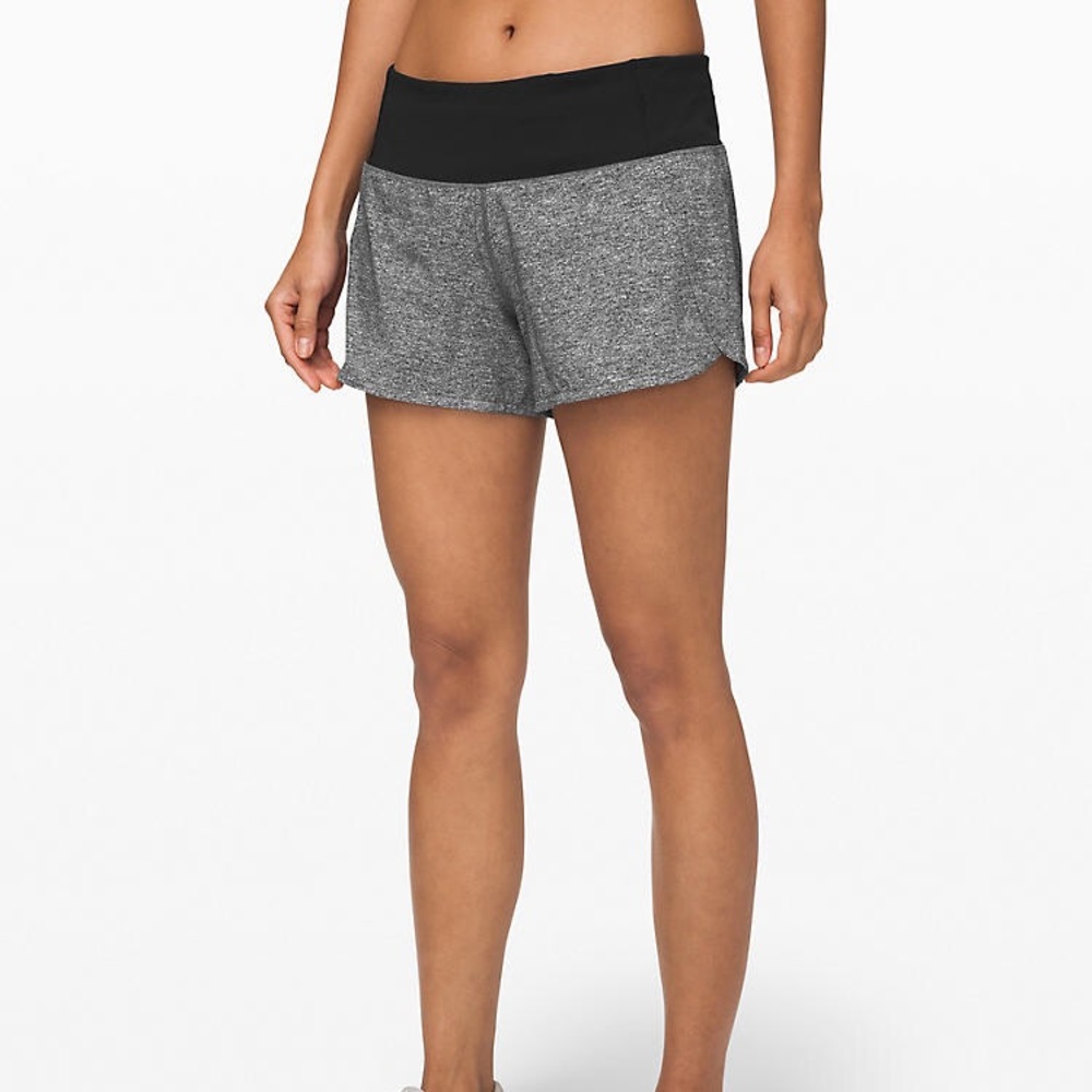 Lululemon gray run times short ll size 4